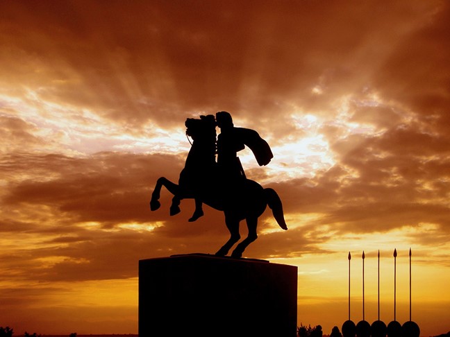 Statue of Alexander the Great in Northern Macedonia